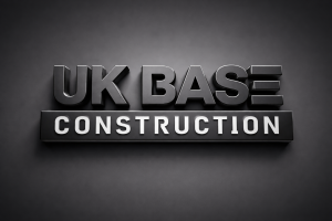 UK Base Construction dark logo representing professional b2b commercial maintenance services.