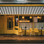 Commercial building frontage maintained under b2b commercial maintenance services.