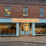 Commercial building frontage refurbishment completed as part of b2b commercial maintenance.